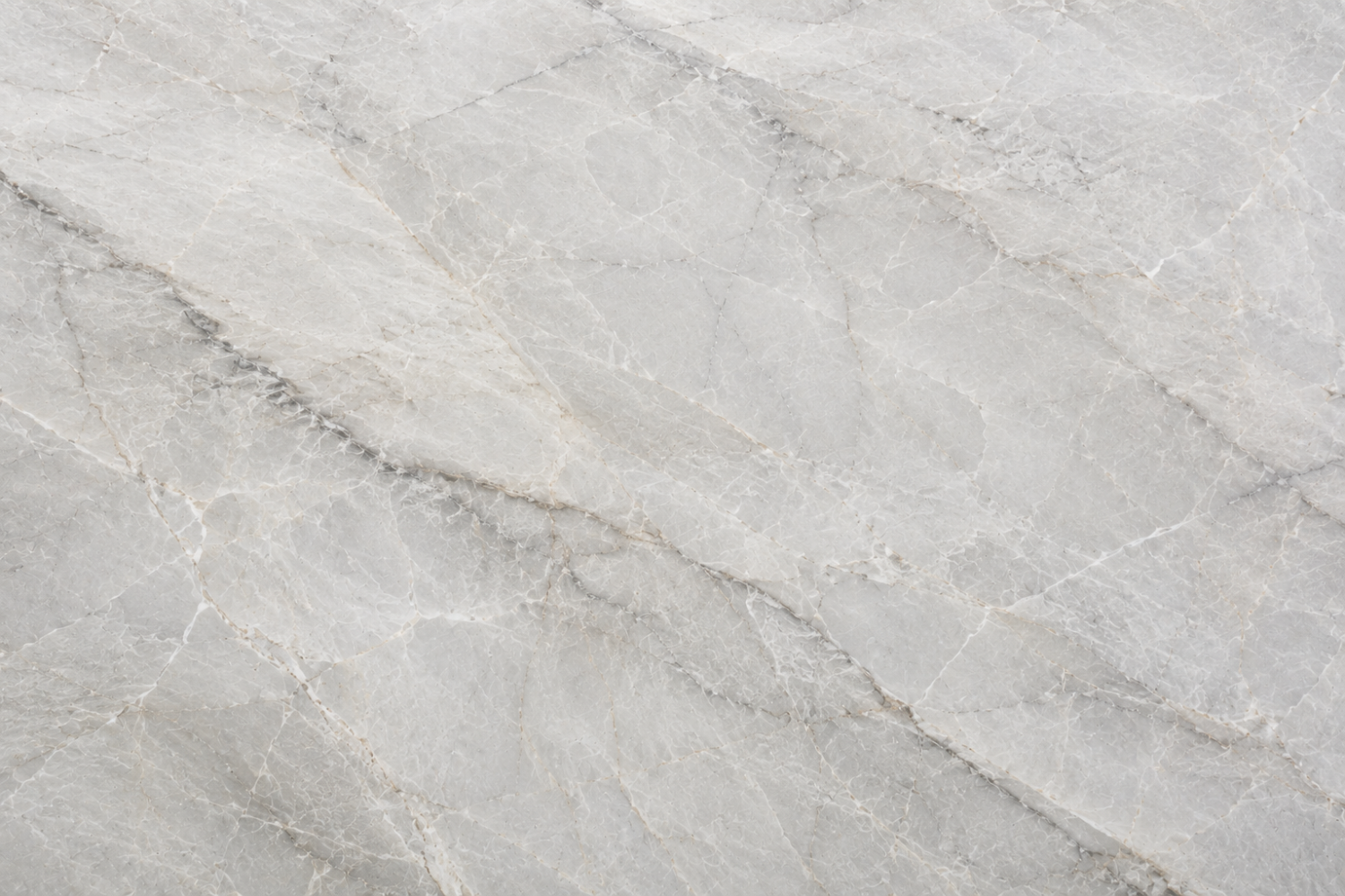Quartzite kitchen island countertop with veining installed in Redding, CA